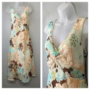 Y2K Babydoll Dress Fits Size Small Floral Chiffon Midi Fairy Romantic